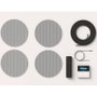 Fonestar Kit de sonido KS-WALL-4 con 4 altavoces de techo y amplificador